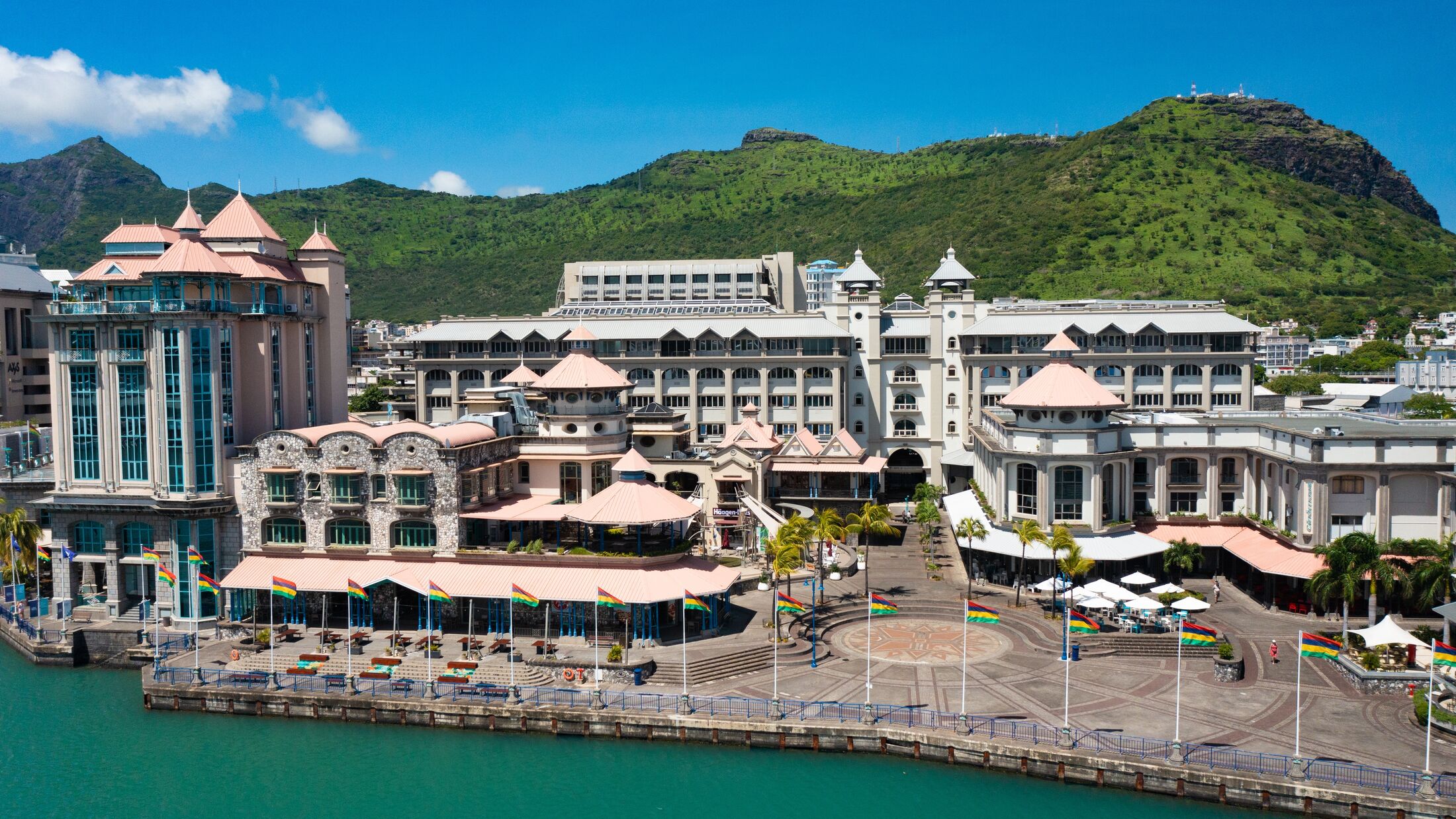 Waterfront of Port Louis, Mauritius island