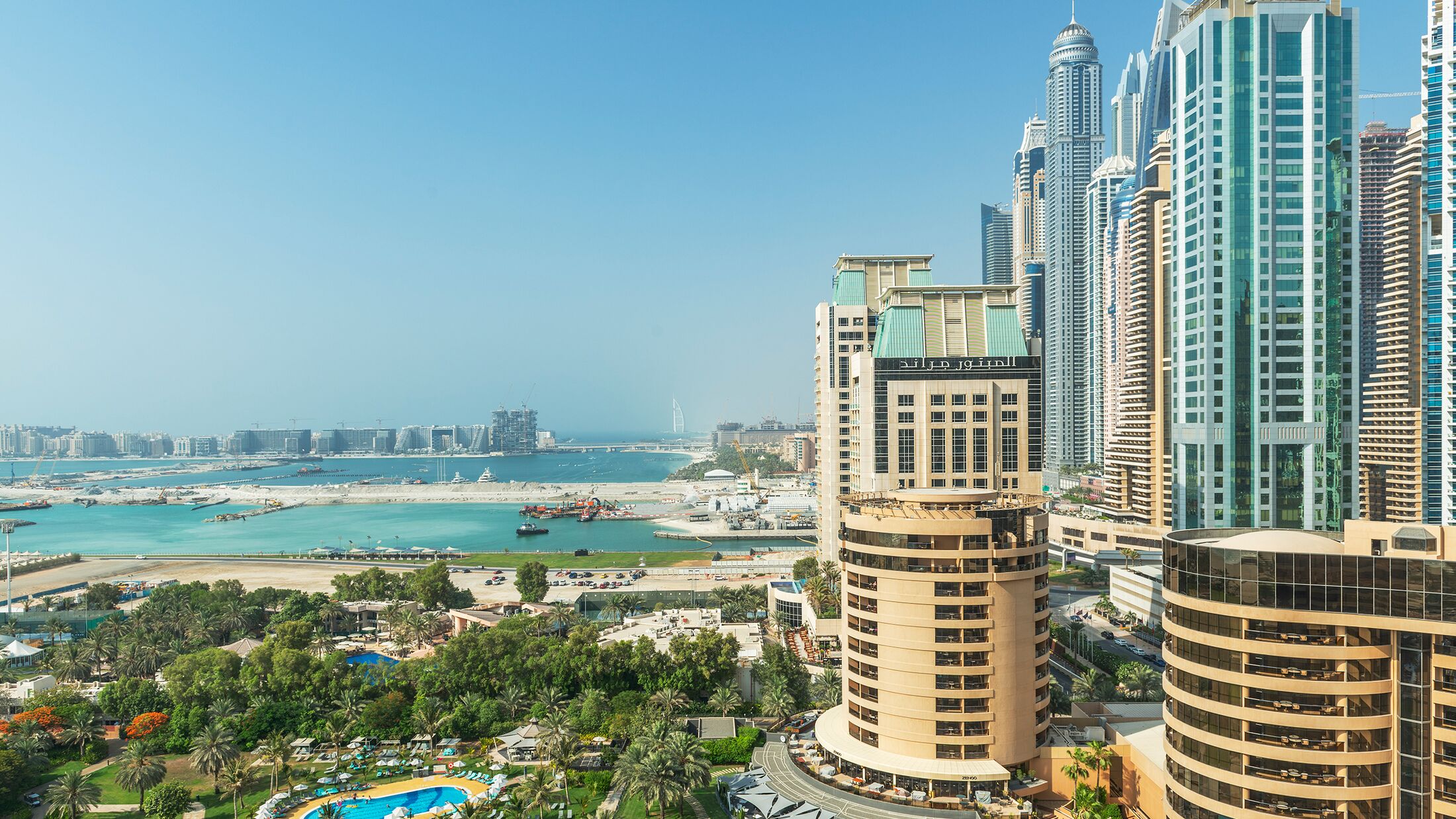 Royal Club tower view of Hotel and Marina